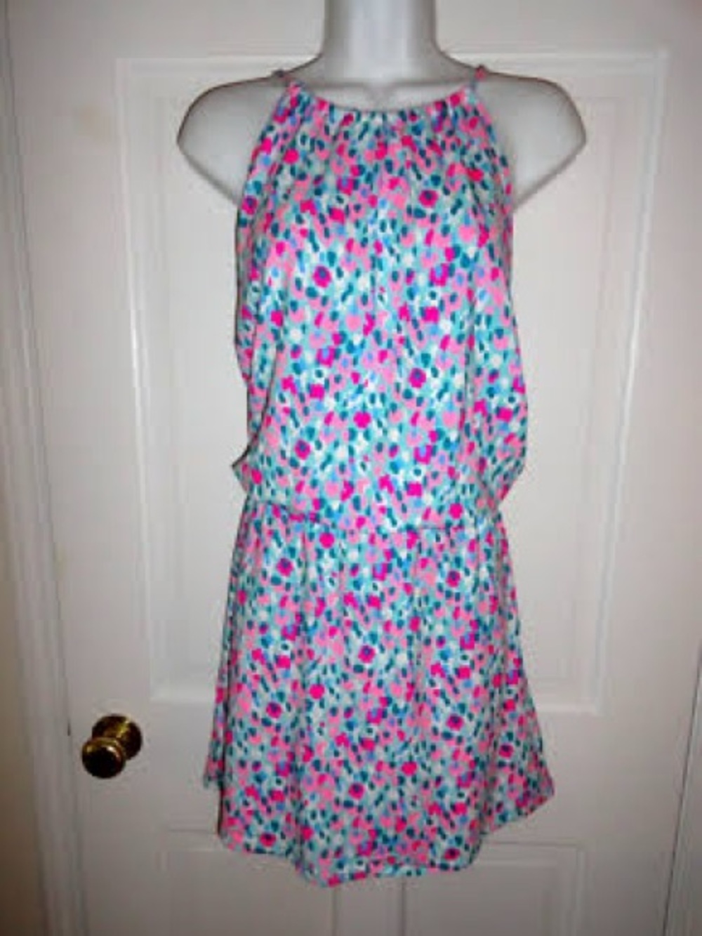 Lilly Pulitzer Gianni Skort Romper in Multi Hottie Dottie, EUC, Large